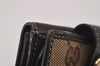 Authentic GUCCI Heart Bifold Wallet Purse GG Canvas Leather 203548 Brown 8519I