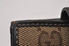 Authentic GUCCI Heart Bifold Wallet Purse GG Canvas Leather 203548 Brown 8519I