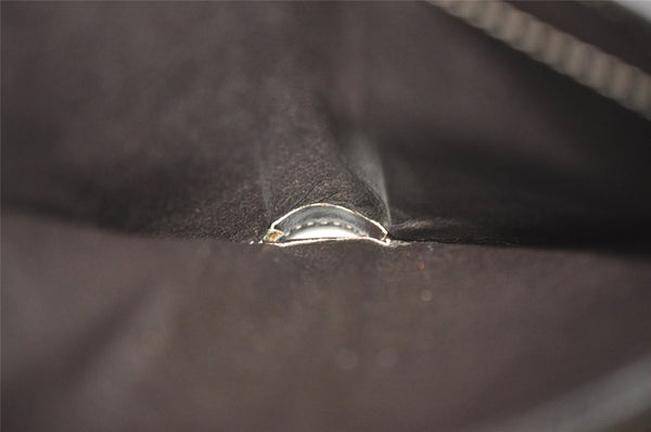 Authentic GUCCI Heart Bifold Wallet Purse GG Canvas Leather 203548 Brown 8519I