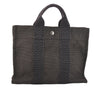 Authentic HERMES Vintage Her Line PM Hand Tote Bag Nylon Gray 8519M