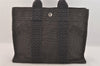 Authentic HERMES Vintage Her Line PM Hand Tote Bag Nylon Gray 8519M