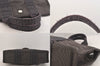 Authentic HERMES Vintage Her Line PM Hand Tote Bag Nylon Gray 8519M