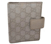 Authentic GUCCI Guccissima Vintage Notebook Cover GG Leather 115240 White 8520I