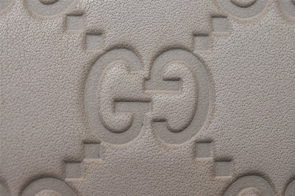 Authentic GUCCI Guccissima Vintage Notebook Cover GG Leather 115240 White 8520I