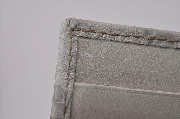 Authentic GUCCI Guccissima Vintage Notebook Cover GG Leather 115240 White 8520I