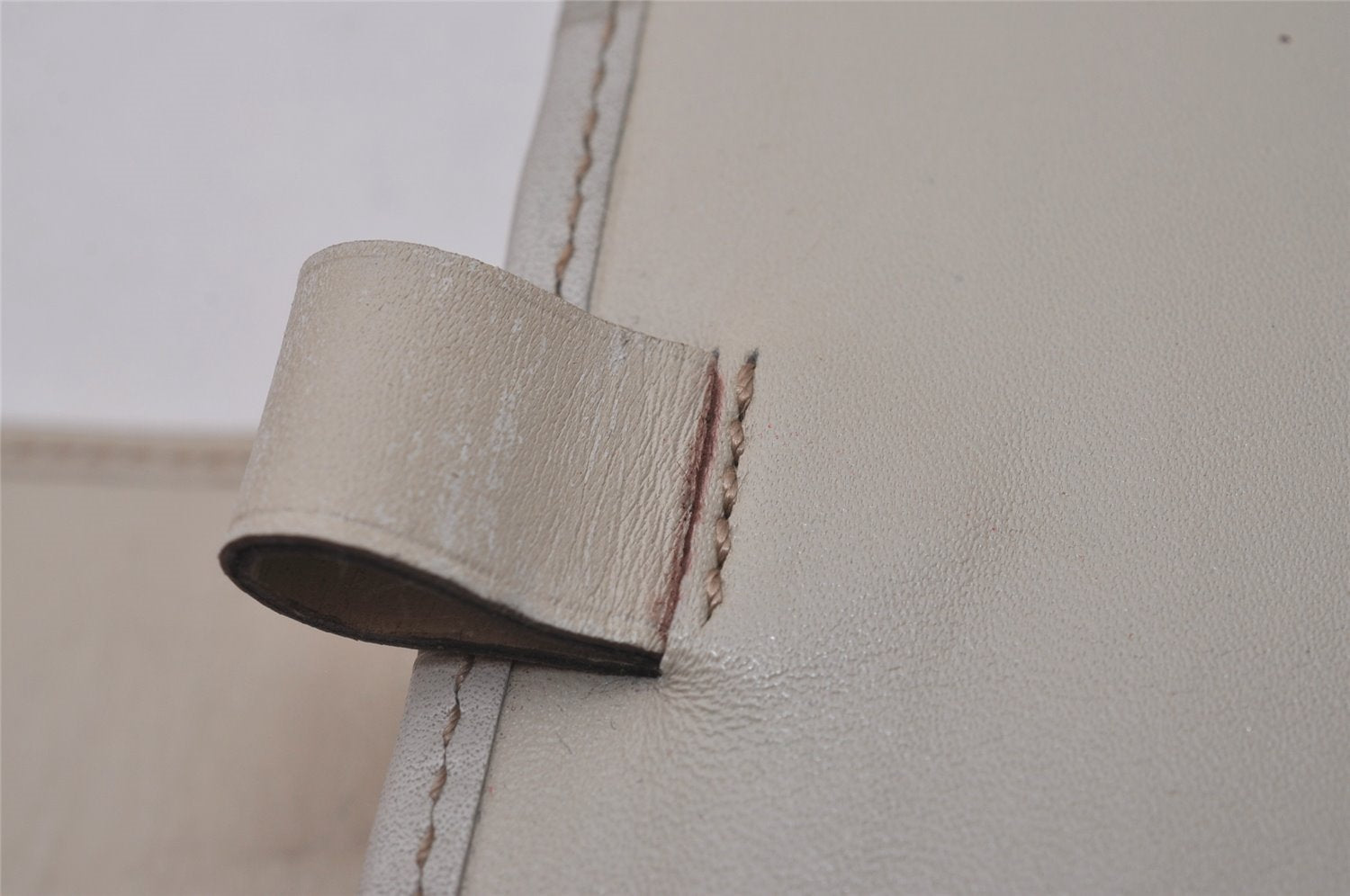 Authentic GUCCI Guccissima Vintage Notebook Cover GG Leather 115240 White 8520I