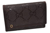 Authentic GUCCI GG Imprime 6 Hooks Key Case GG PVC Leather 212111 Brown 8521I