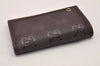 Authentic GUCCI GG Imprime 6 Hooks Key Case GG PVC Leather 212111 Brown 8521I