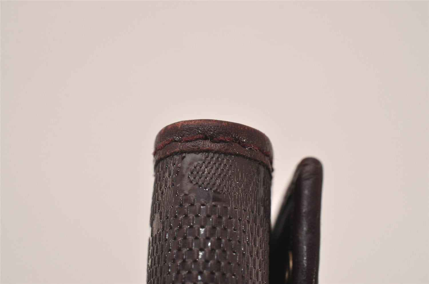 Authentic GUCCI GG Imprime 6 Hooks Key Case GG PVC Leather 212111 Brown 8521I