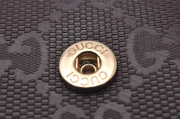 Authentic GUCCI GG Imprime 6 Hooks Key Case GG PVC Leather 212111 Brown 8521I