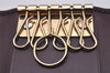 Authentic GUCCI GG Imprime 6 Hooks Key Case GG PVC Leather 212111 Brown 8521I