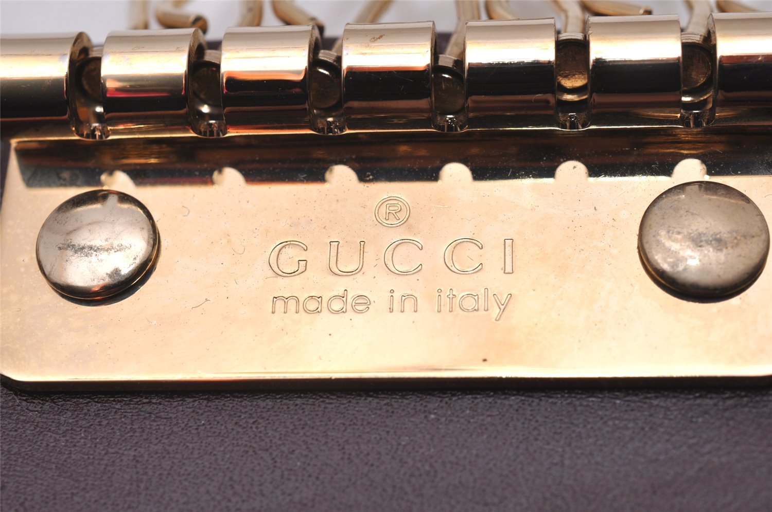 Authentic GUCCI GG Imprime 6 Hooks Key Case GG PVC Leather 212111 Brown 8521I
