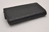Authentic GUCCI Micro Guccissima GG Leather 6 Hooks Key Case 278633 Black 8522I