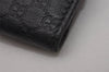 Authentic GUCCI Micro Guccissima GG Leather 6 Hooks Key Case 278633 Black 8522I