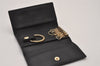 Authentic GUCCI Micro Guccissima GG Leather 6 Hooks Key Case 278633 Black 8522I
