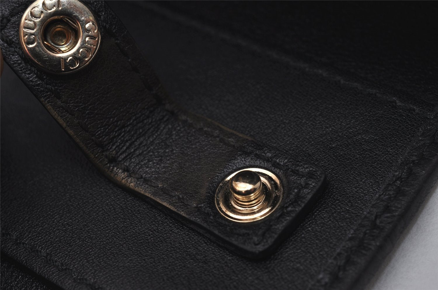 Authentic GUCCI Micro Guccissima GG Leather 6 Hooks Key Case 278633 Black 8522I