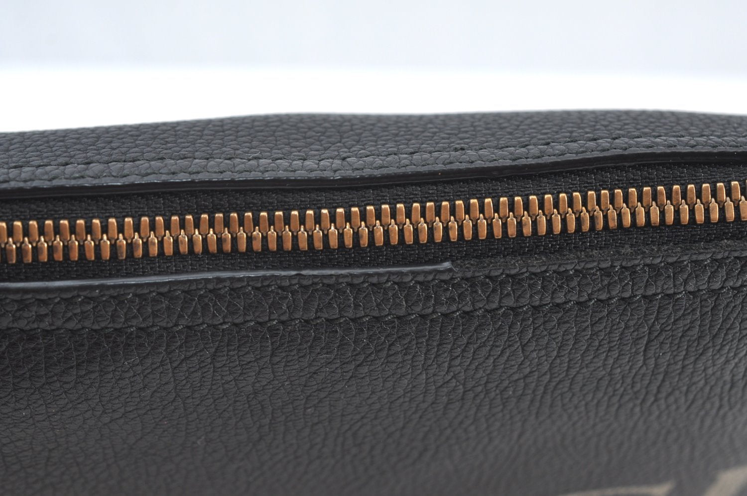 Authentic GUCCI Portfolio Clutch Hand Bag Purse Leather 500981 Black 8524H