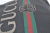 Authentic GUCCI Portfolio Clutch Hand Bag Purse Leather 500981 Black 8524H