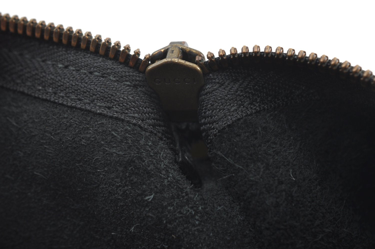 Authentic GUCCI Portfolio Clutch Hand Bag Purse Leather 500981 Black 8524H