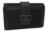 Authentic GUCCI Vintage 6 Hooks Key Case Purse Suede Leather Black 8524I