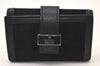 Authentic GUCCI Vintage 6 Hooks Key Case Purse Suede Leather Black 8524I