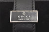 Authentic GUCCI Vintage 6 Hooks Key Case Purse Suede Leather Black 8524I