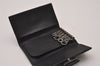Authentic GUCCI Vintage 6 Hooks Key Case Purse Suede Leather Black 8524I