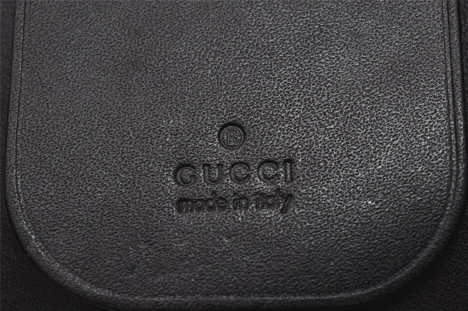 Authentic GUCCI Vintage 6 Hooks Key Case Purse Suede Leather Black 8524I