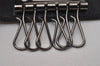 Authentic GUCCI Vintage 6 Hooks Key Case Purse Suede Leather Black 8524I