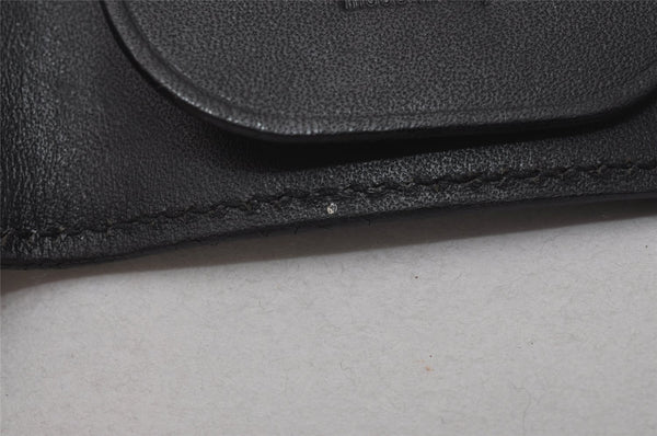 Authentic GUCCI Vintage 6 Hooks Key Case Purse Suede Leather Black 8524I