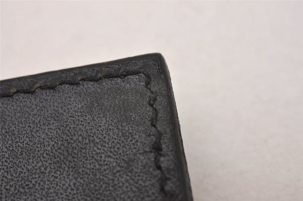 Authentic GUCCI Vintage 6 Hooks Key Case Purse Suede Leather Black 8524I