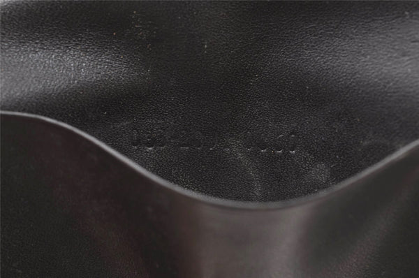 Authentic GUCCI Vintage 6 Hooks Key Case Purse Suede Leather Black 8524I