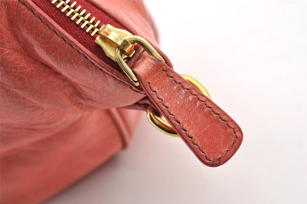 Authentic MIU MIU Leather 2Way Shoulder Cross Body Hand Bag Purse Pink 8525I