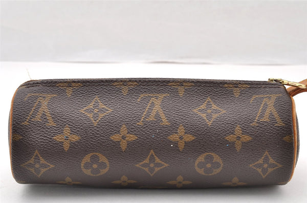 Authentic Louis Vuitton Monogram Trousse Ronde Pen Case Pouch M47630 LV 8526I