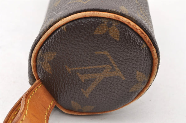 Authentic Louis Vuitton Monogram Trousse Ronde Pen Case Pouch M47630 LV 8526I
