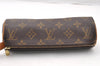 Authentic Louis Vuitton Monogram Trousse Ronde Pen Case Pouch M47630 LV 8526I