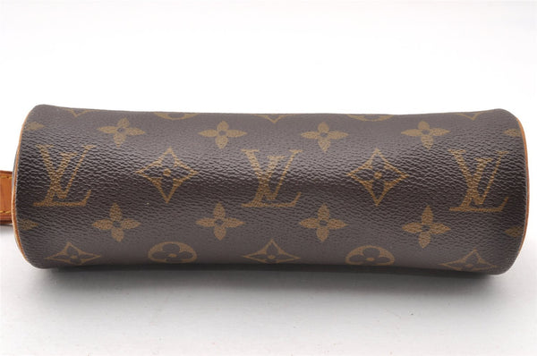 Authentic Louis Vuitton Monogram Trousse Ronde Pen Case Pouch M47630 LV 8526I