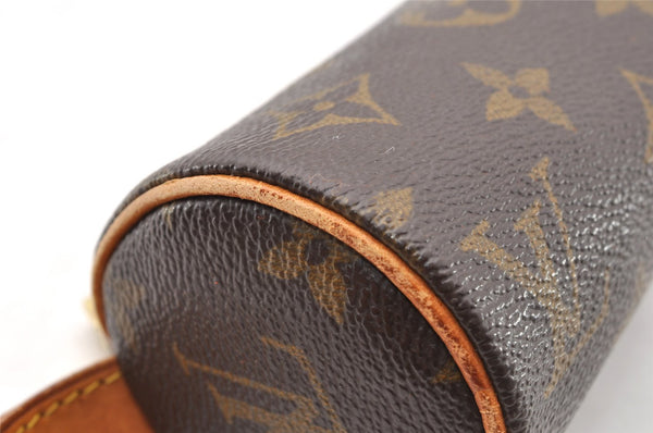 Authentic Louis Vuitton Monogram Trousse Ronde Pen Case Pouch M47630 LV 8526I