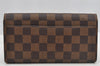 Authentic Louis Vuitton Damier Portefeuille Sarah Long Wallet N63209 LV 8529I