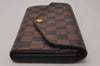 Authentic Louis Vuitton Damier Portefeuille Sarah Long Wallet N63209 LV 8529I