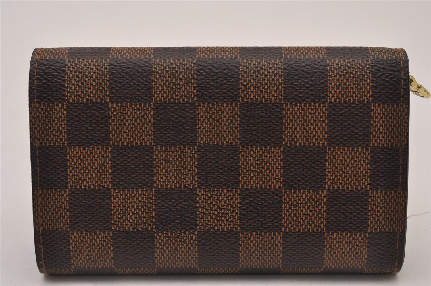 Authentic Louis Vuitton Damier Portefeuille Tresor Wallet Purse N61736 LV 8530I