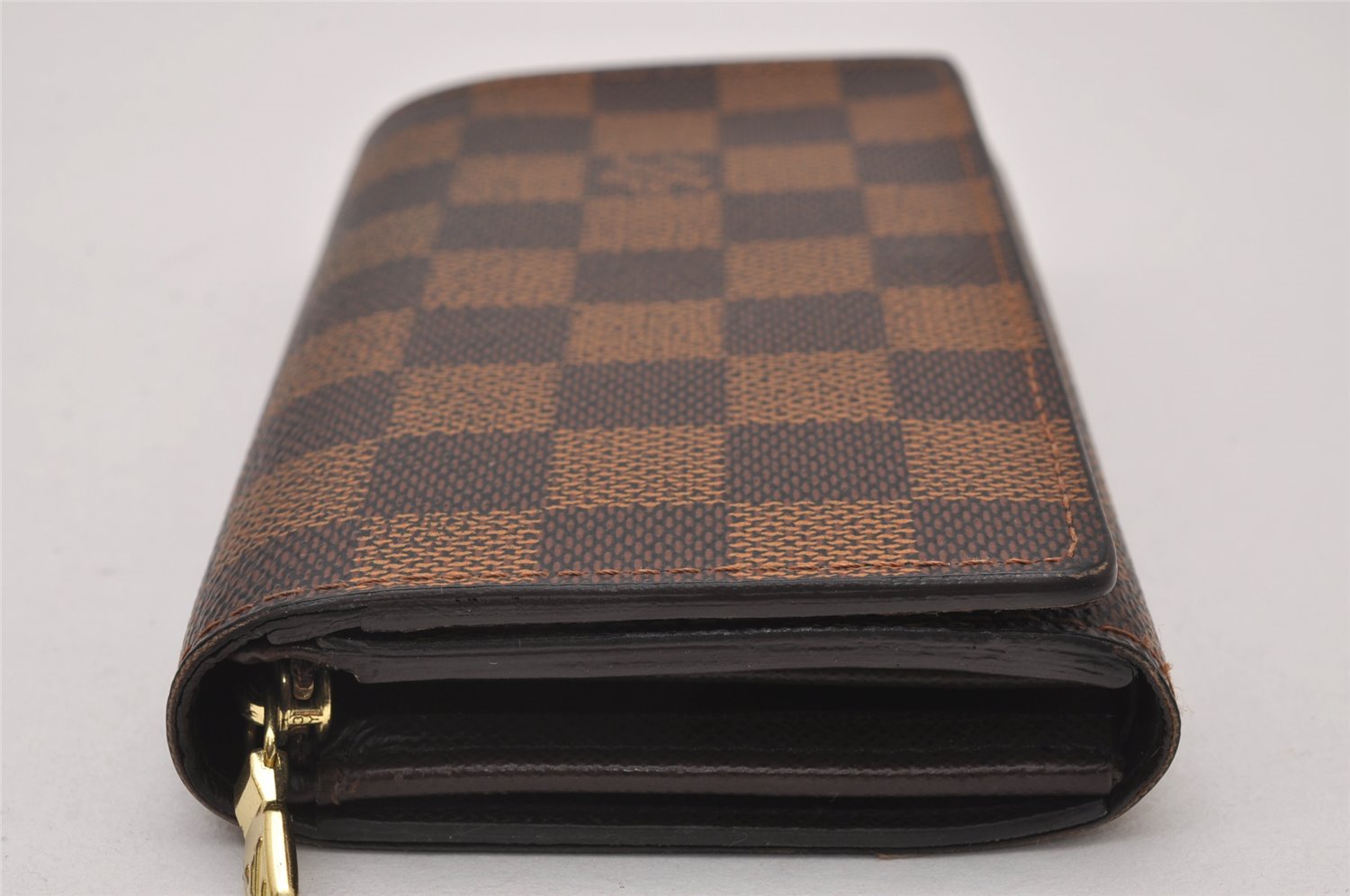 Authentic Louis Vuitton Damier Portefeuille Tresor Wallet Purse N61736 LV 8530I