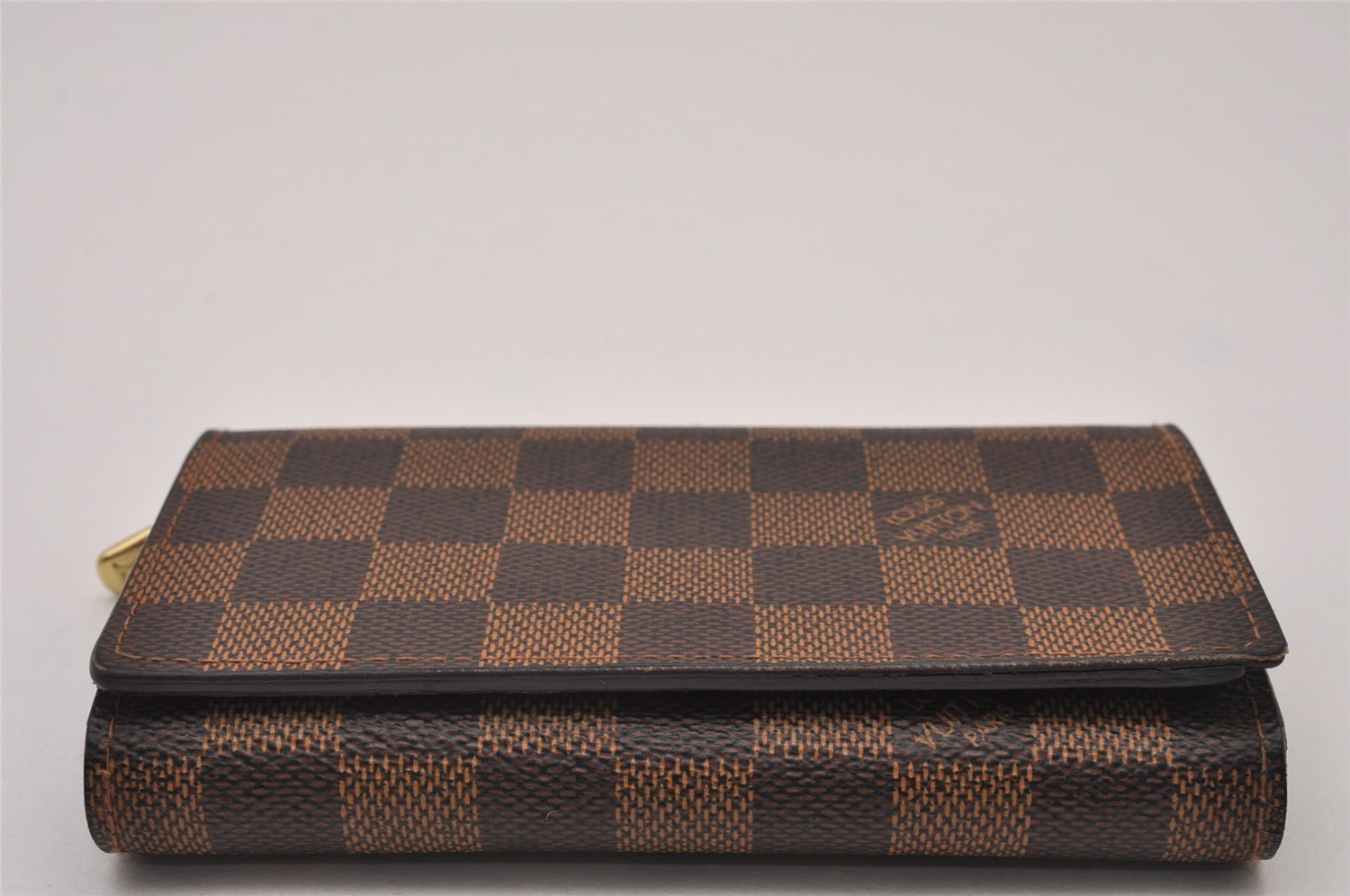 Authentic Louis Vuitton Damier Portefeuille Tresor Wallet Purse N61736 LV 8530I