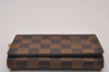 Authentic Louis Vuitton Damier Portefeuille Tresor Wallet Purse N61736 LV 8530I