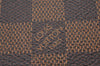 Authentic Louis Vuitton Damier Portefeuille Tresor Wallet Purse N61736 LV 8530I