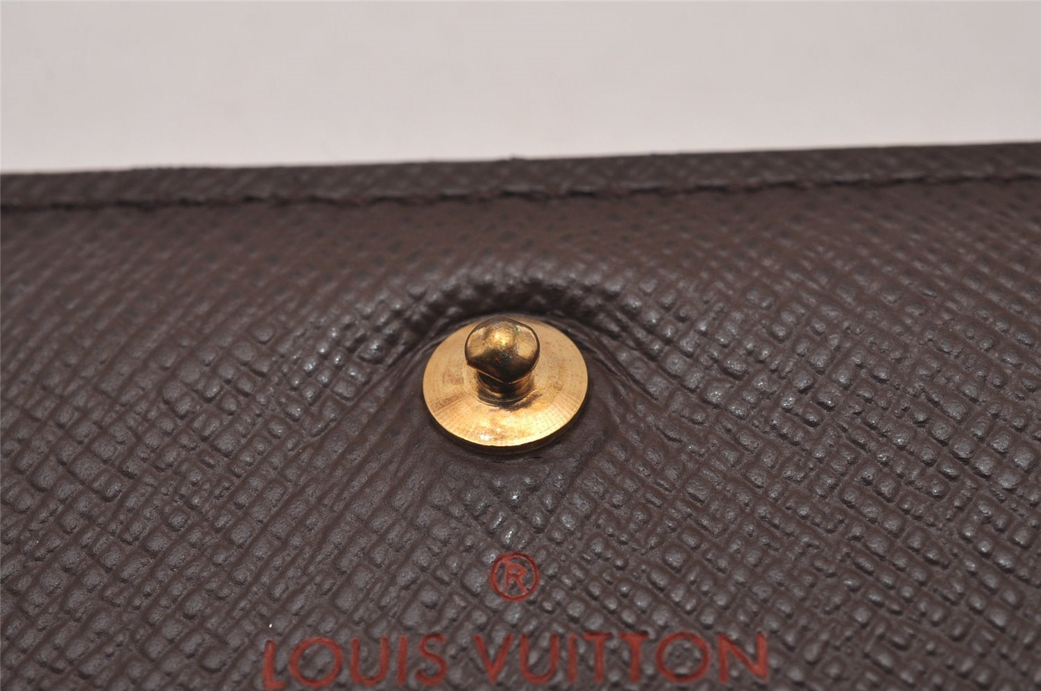 Authentic Louis Vuitton Damier Portefeuille Tresor Wallet Purse N61736 LV 8530I