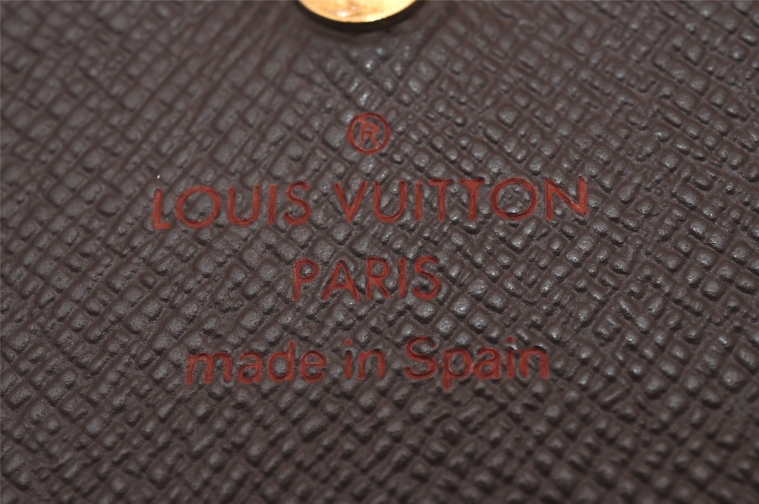 Authentic Louis Vuitton Damier Portefeuille Tresor Wallet Purse N61736 LV 8530I