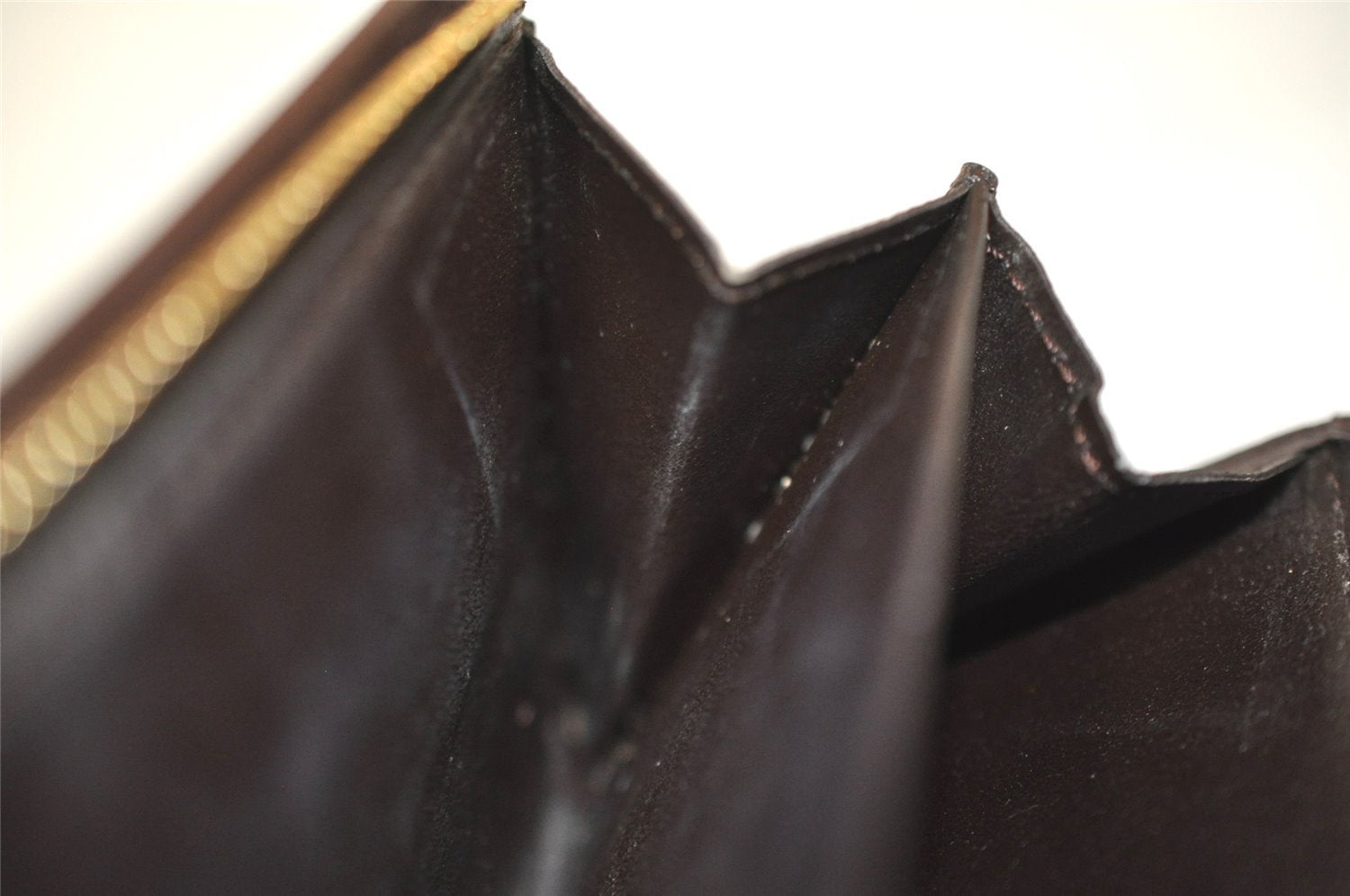 Authentic Louis Vuitton Damier Portefeuille Tresor Wallet Purse N61736 LV 8530I