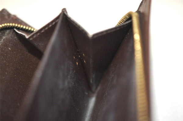 Authentic Louis Vuitton Damier Portefeuille Tresor Wallet Purse N61736 LV 8530I