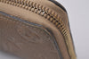 Auth Louis Vuitton Monogram Empreinte Portefeuille Clemence Wallet Beige 8531I